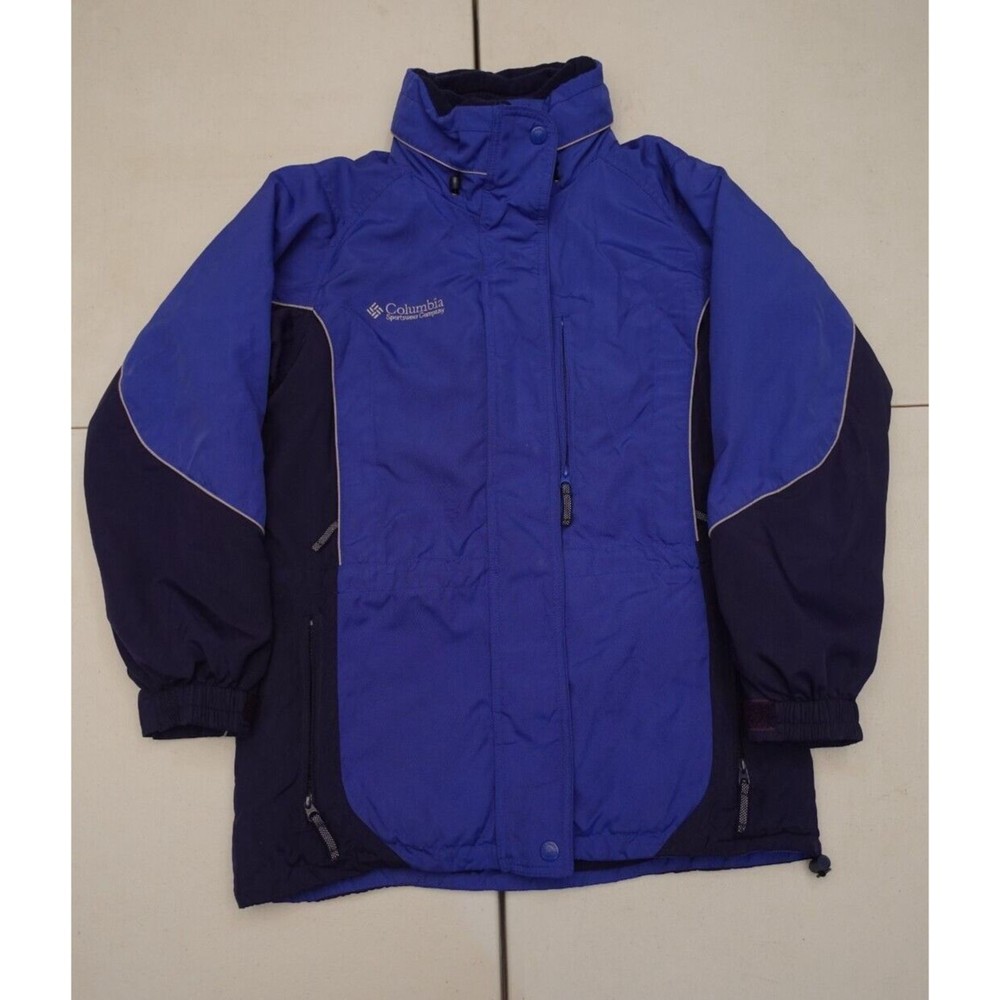 Women's Columbia Ski Jacket Royal Blue & Navy Adult Size Small